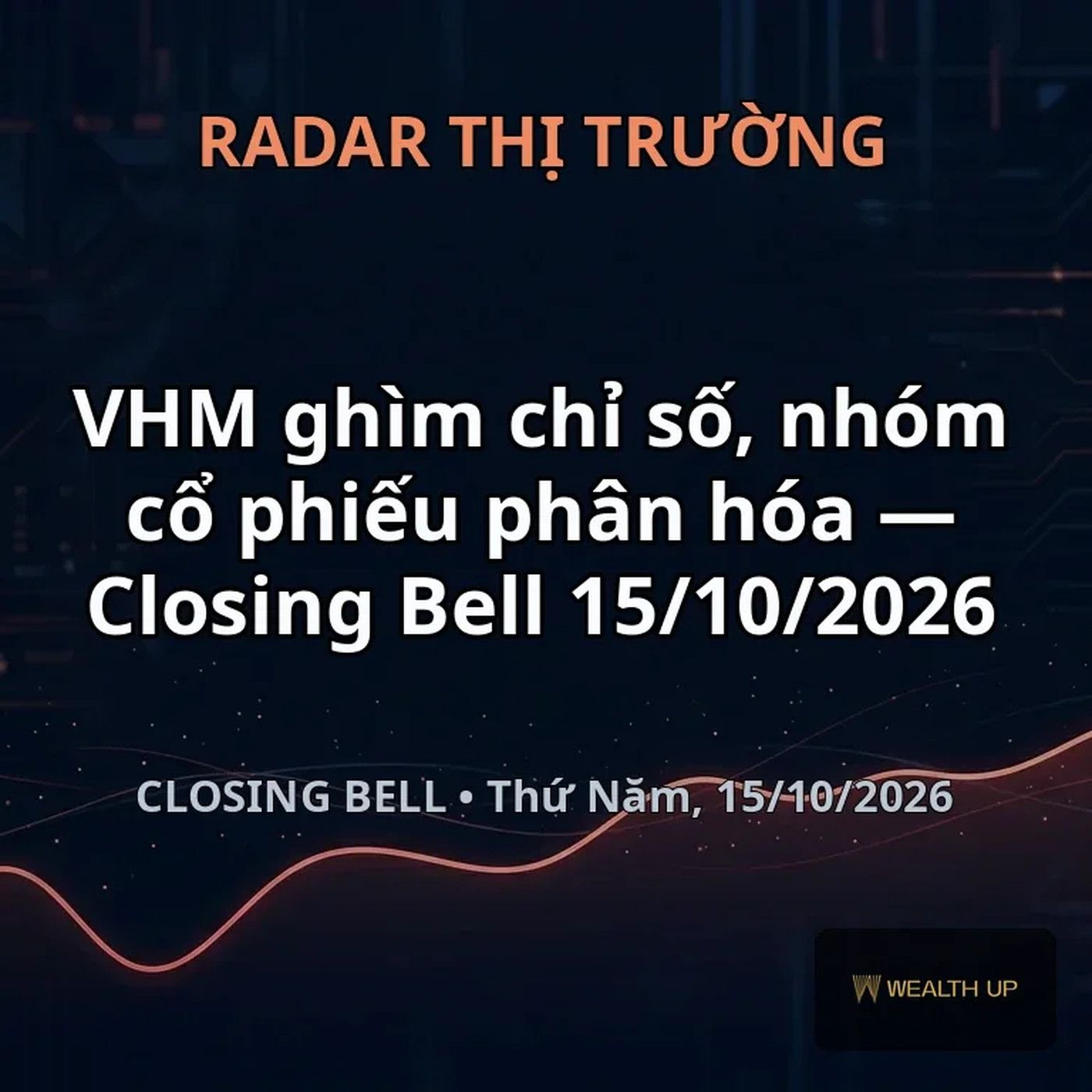 VHM ghìm chỉ số, nhóm cổ phiếu phân hóa — Closing Bell 15/10/2026 episode artwork