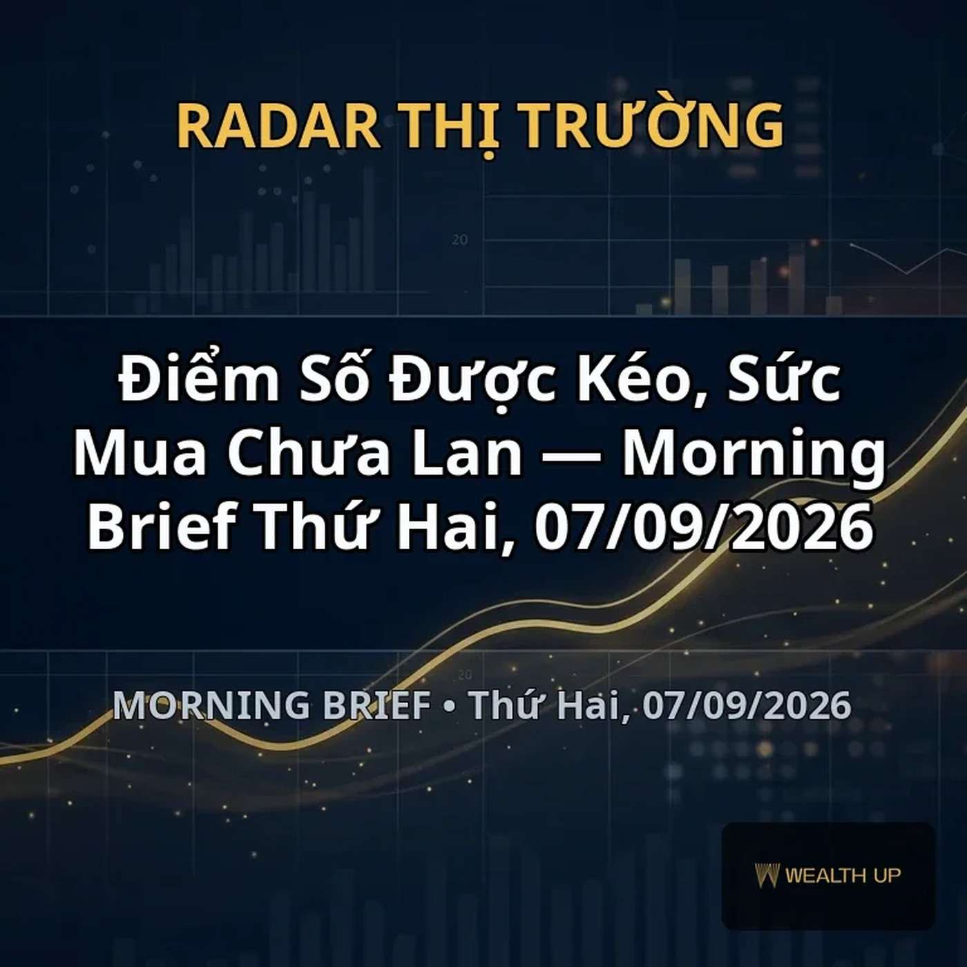 Điểm Số Được Kéo, Sức Mua Chưa Lan — Morning Brief Thứ Hai, 07/09/2026