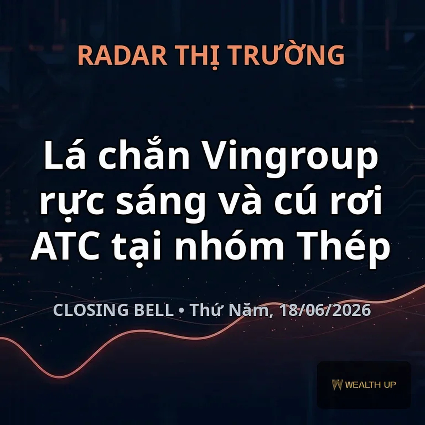Closing Bell Thứ Năm, 18/06/2026 — Lá chắn Vingroup rực sáng và cú rơi ATC tại nhóm Thép episode artwork