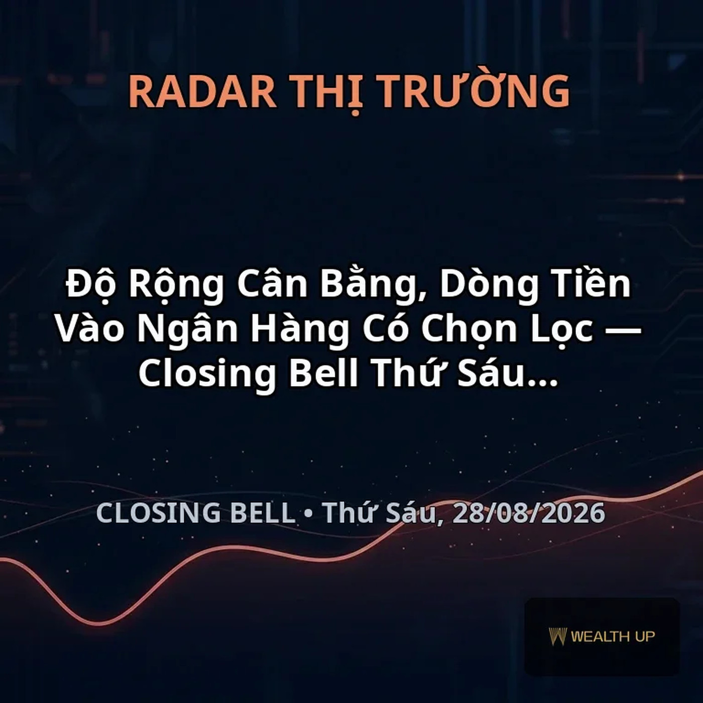 Độ Rộng Cân Bằng, Dòng Tiền Vào Ngân Hàng Có Chọn Lọc — Closing Bell Thứ Sáu, 28/08/2026