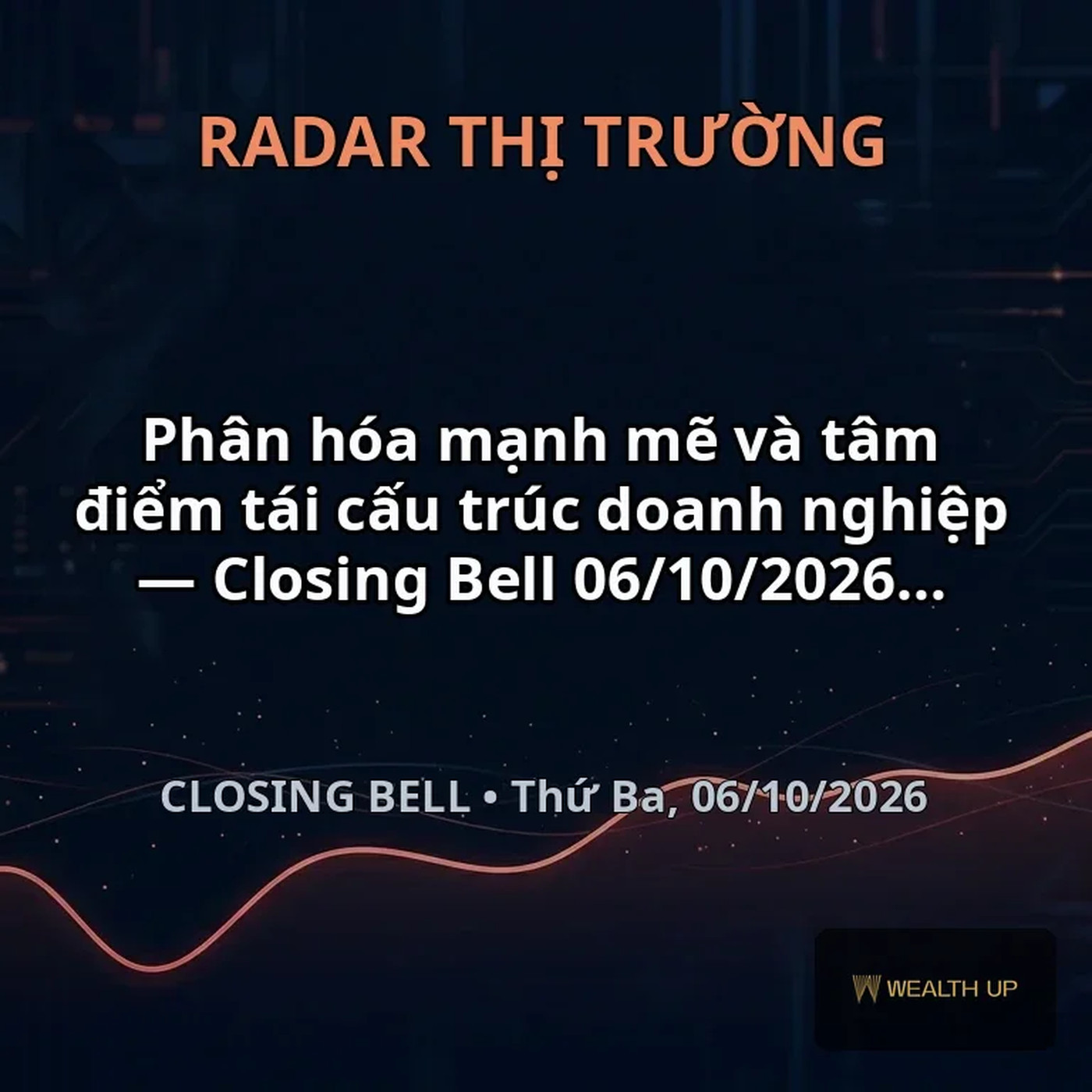 Phân hóa mạnh mẽ và tâm điểm tái cấu trúc doanh nghiệp — Closing Bell 06/10/2026 episode artwork