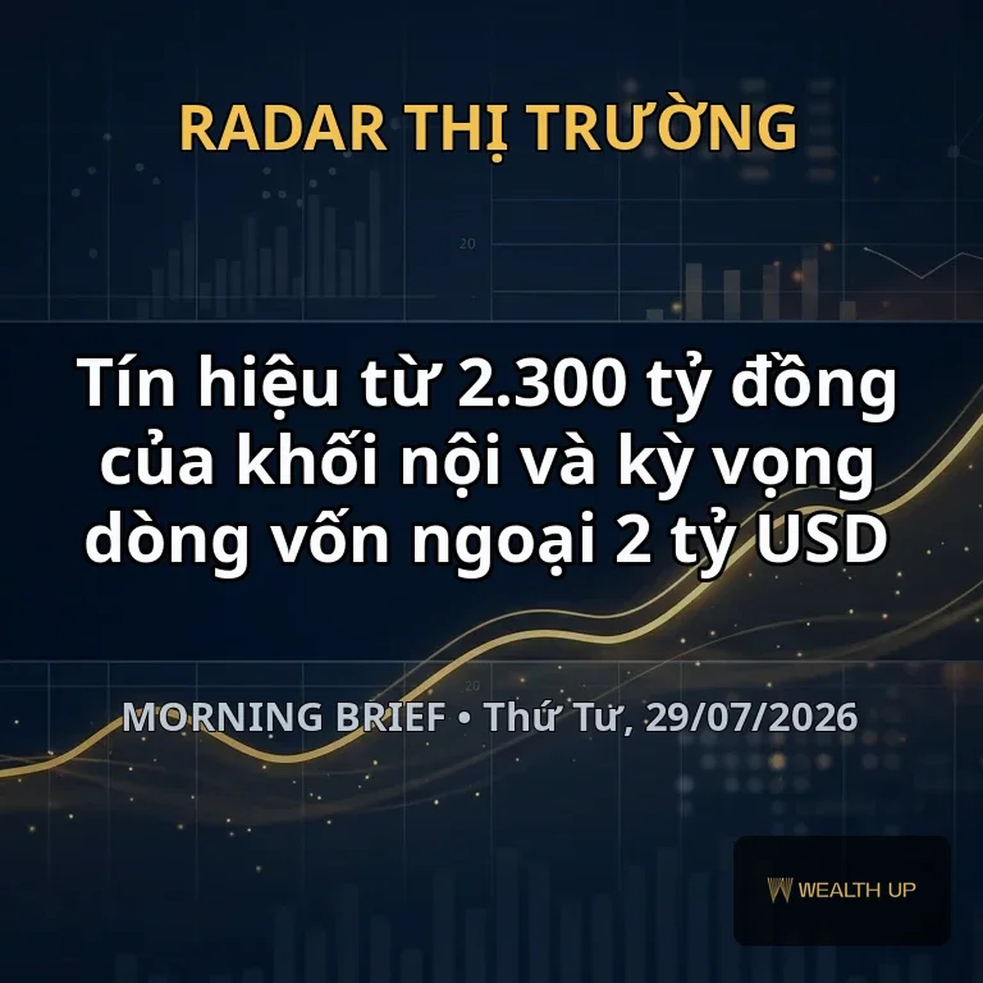 Morning Brief 29/07: Tín hiệu từ 2.300 tỷ đồng của khối nội và kỳ vọng dòng vốn ngoại 2 tỷ USD episode artwork