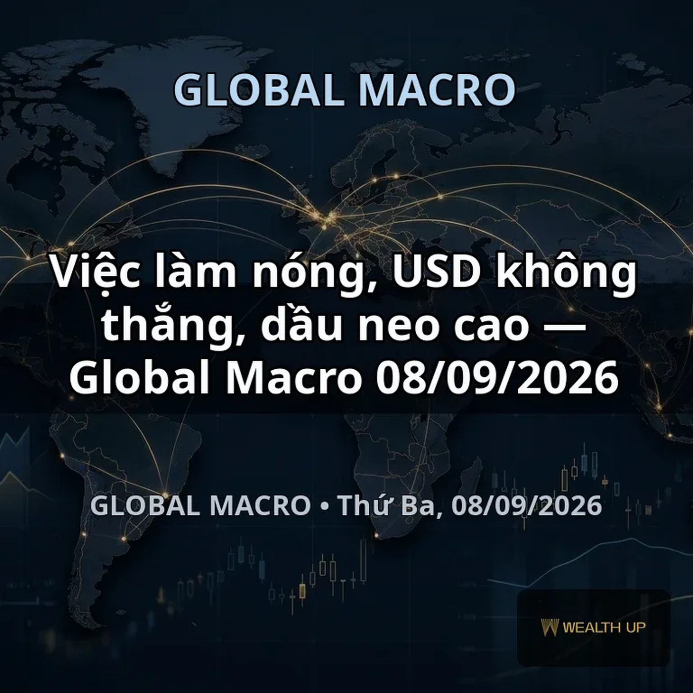 Việc làm nóng, USD không thắng, dầu neo cao — Global Macro 08/09/2026